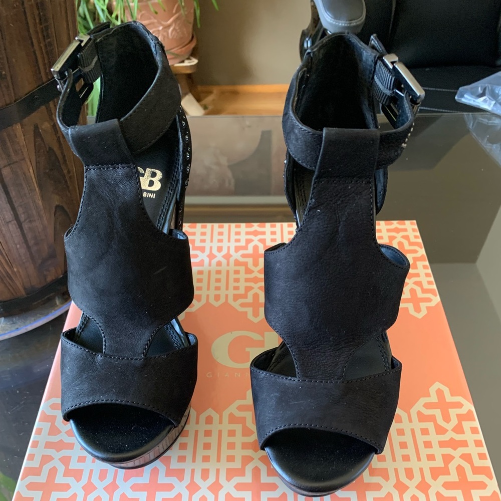 GIANNI BINI SANDALS WEDGES - Picture 4 of 6